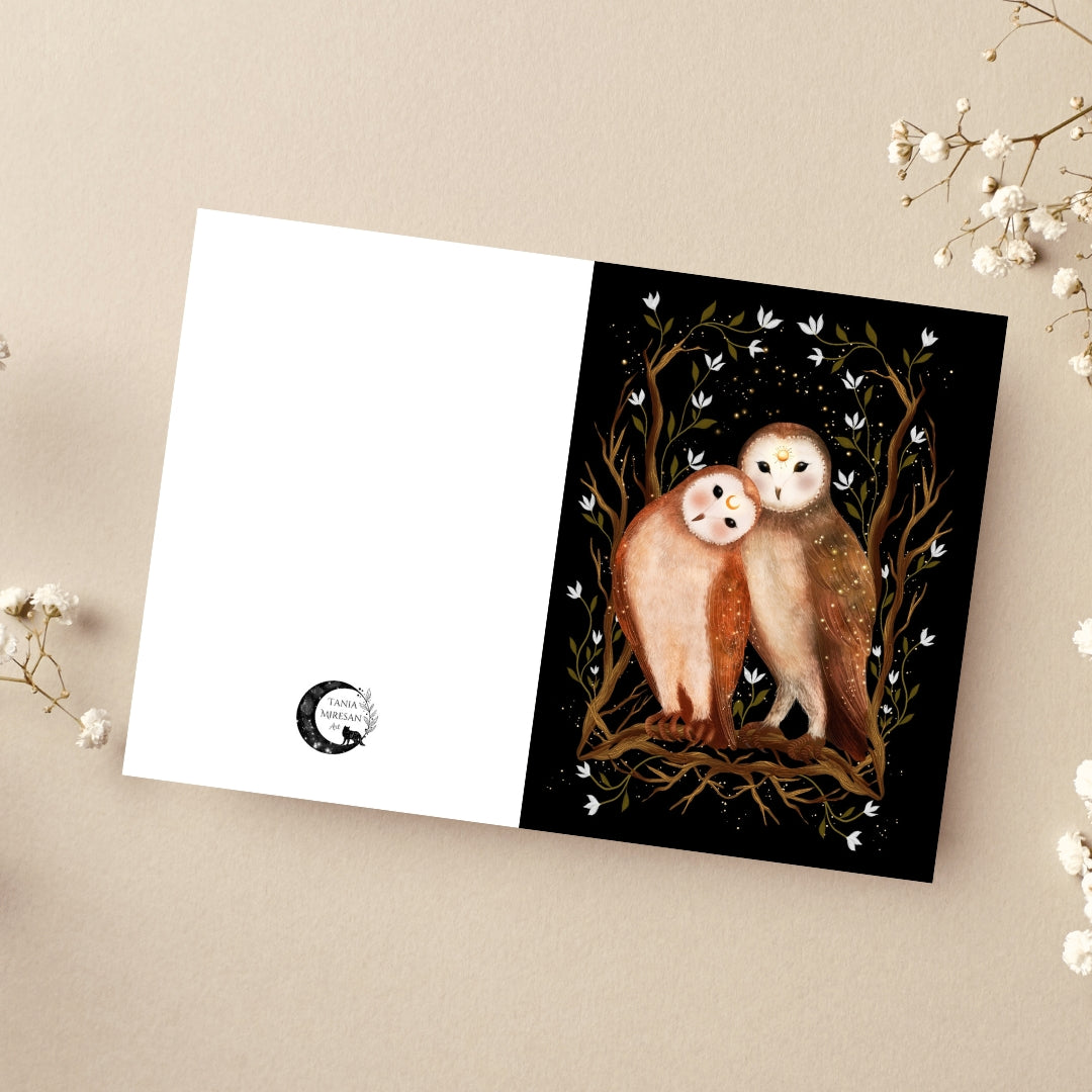 Owl Couple Card