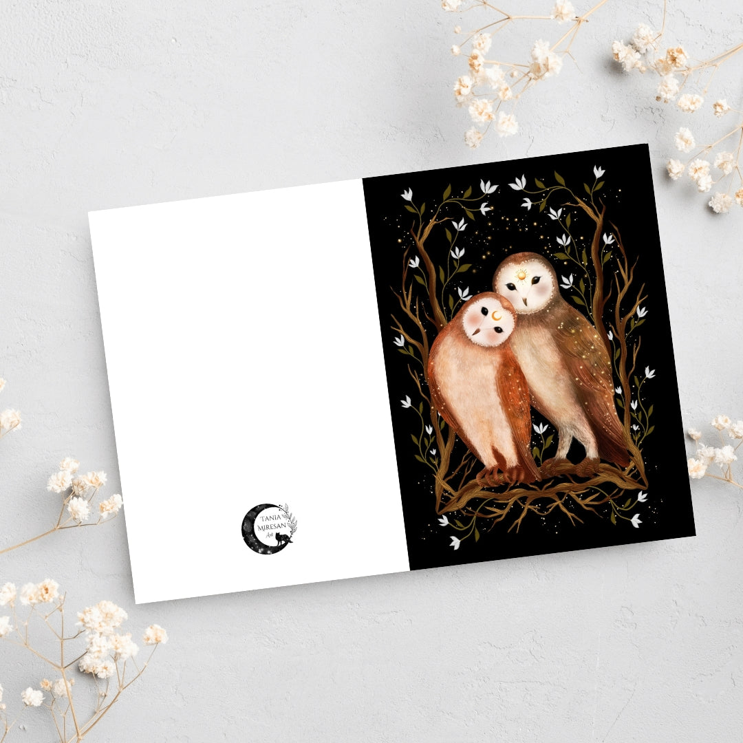 Owl Couple Card