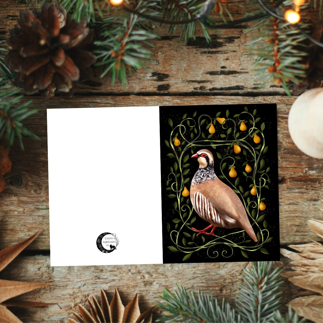 Partridge in a Pear Tree Christmas Card