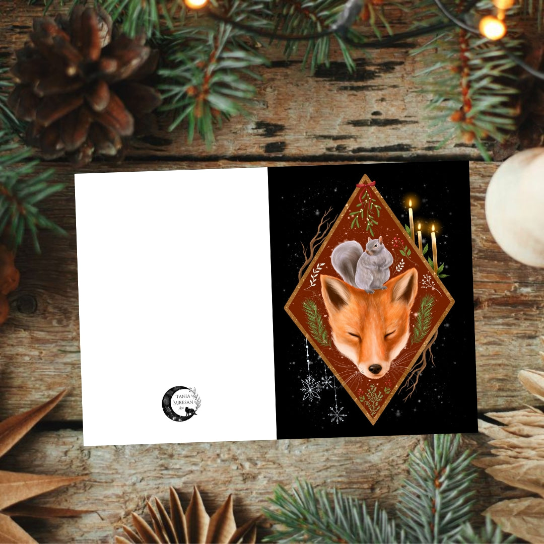 Winter Fox Greeting Card