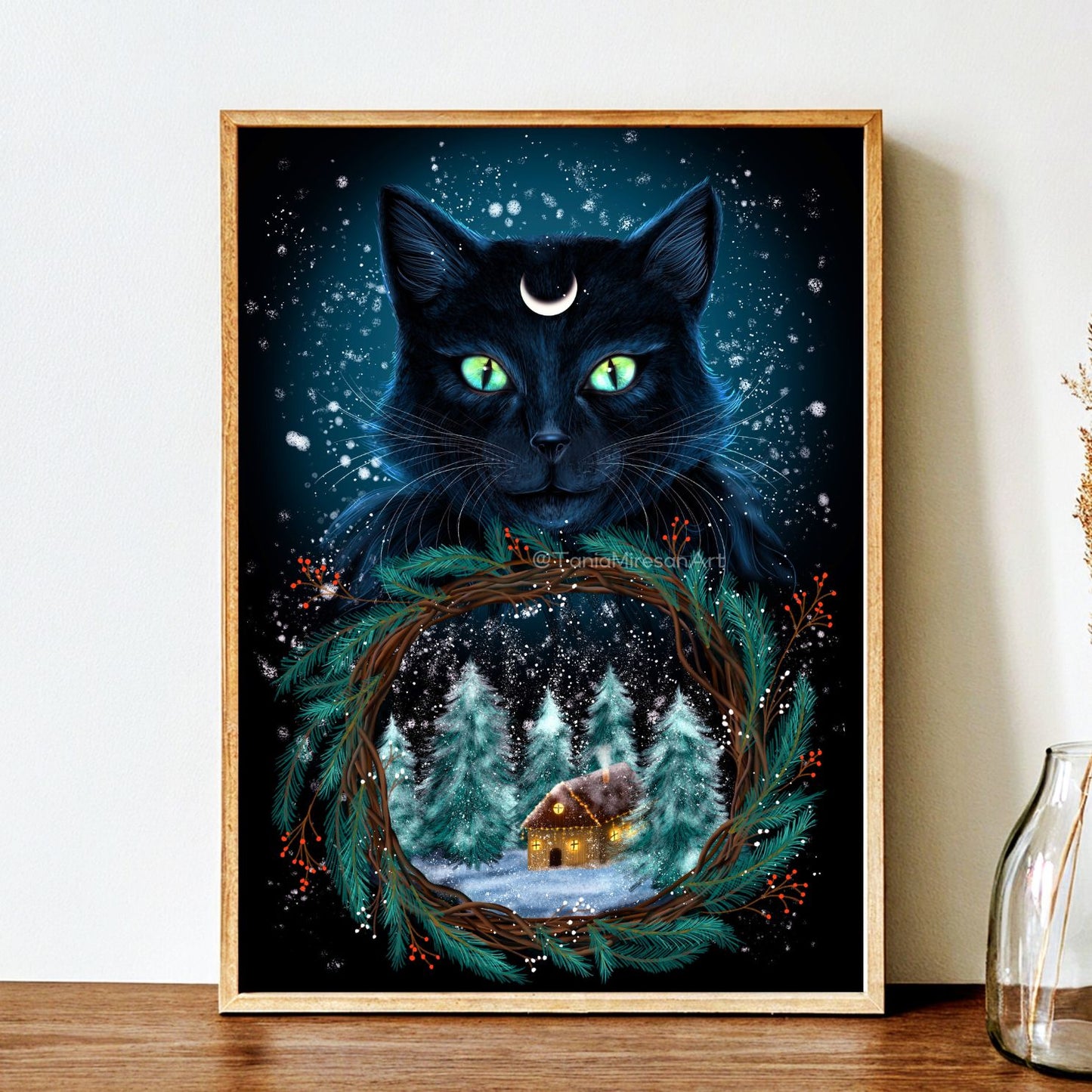 Yule Cat Fine Art Print