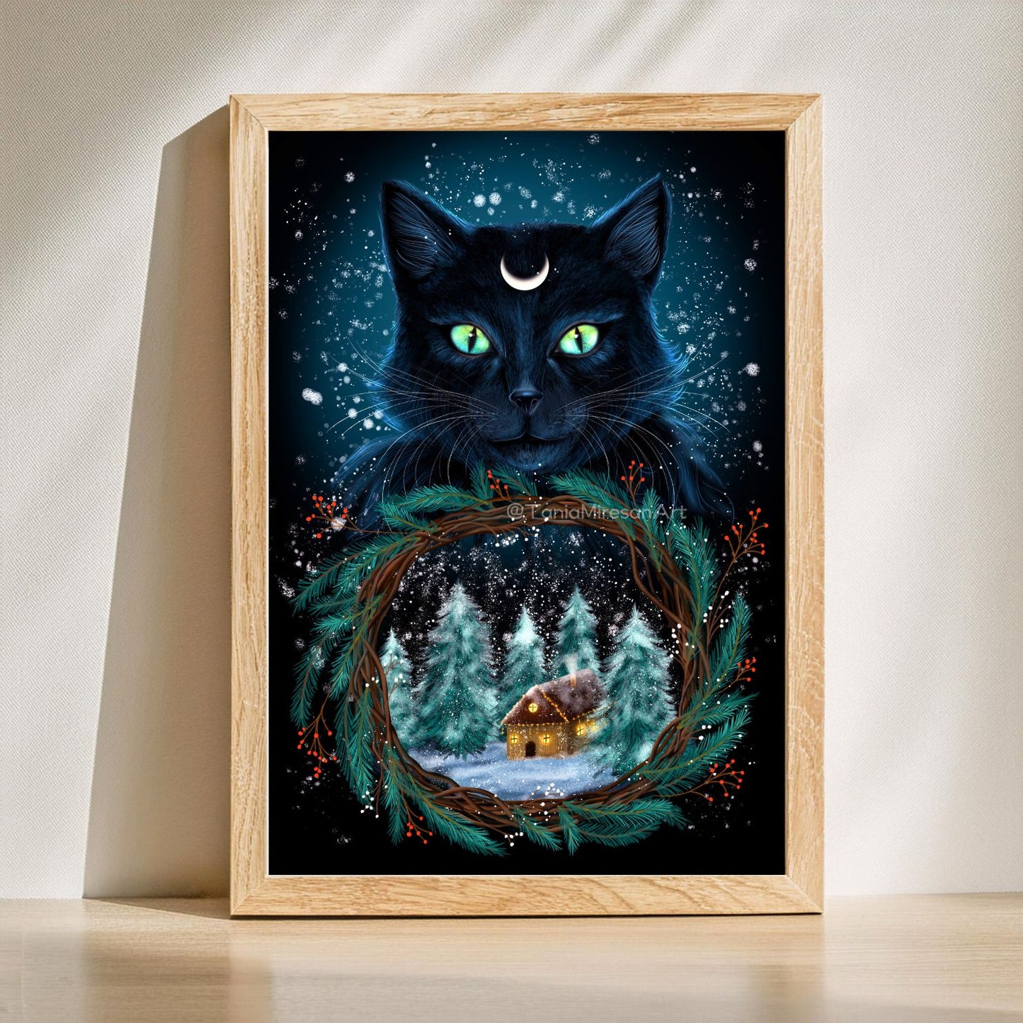 Yule Cat Fine Art Print