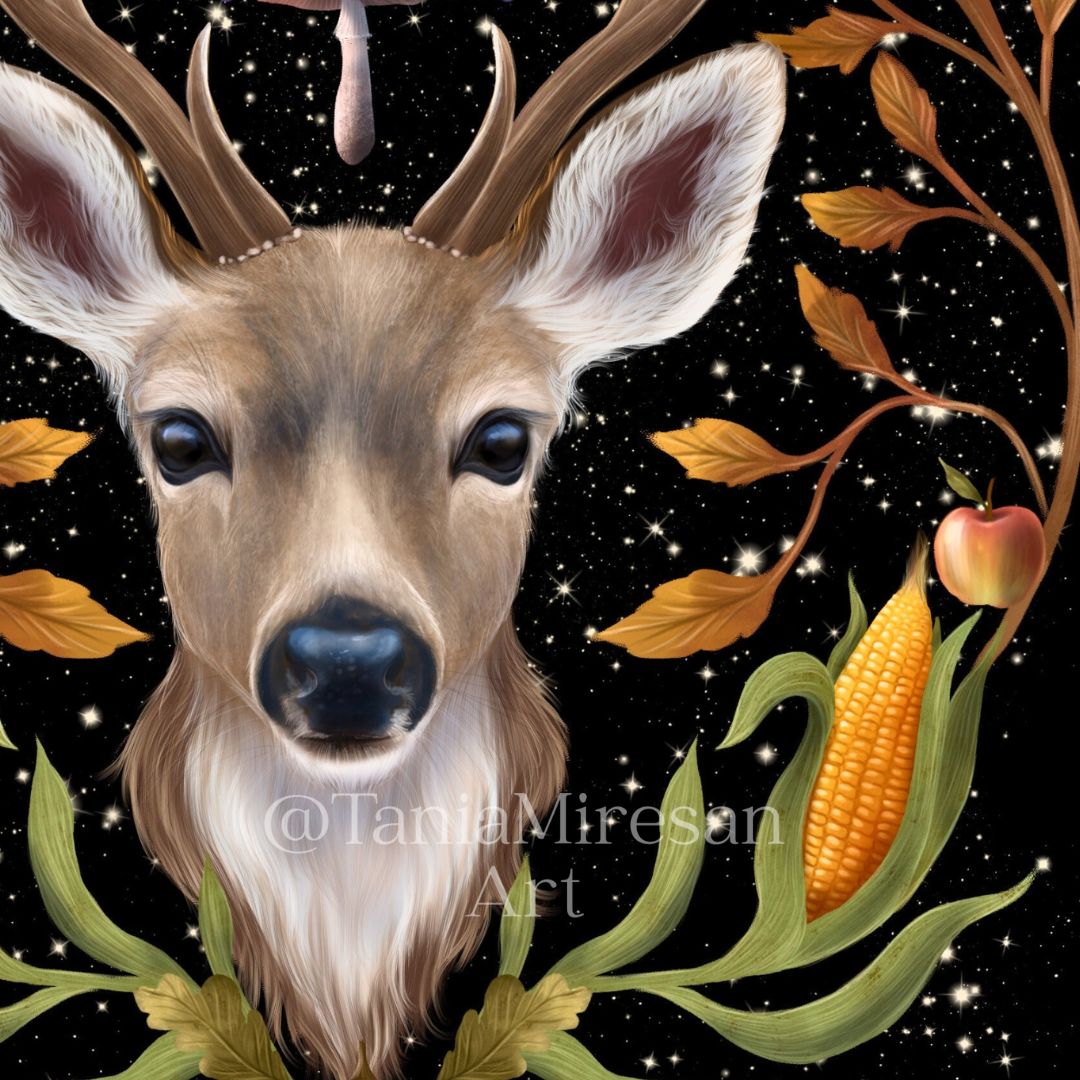 Autumn Deer Fine Art Print