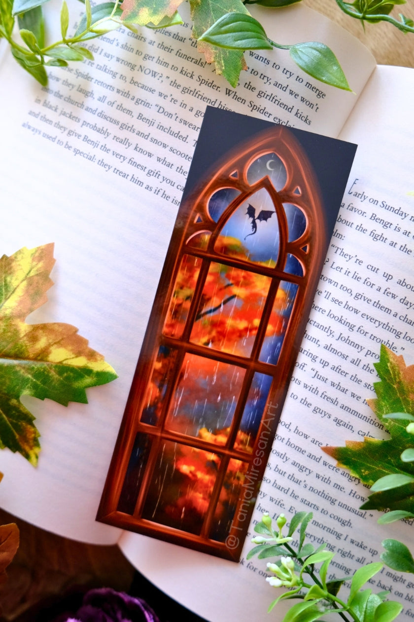 Fall Window Fantasy Bookmark