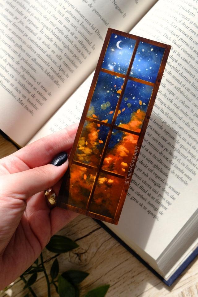 Autumn Window Bookmark