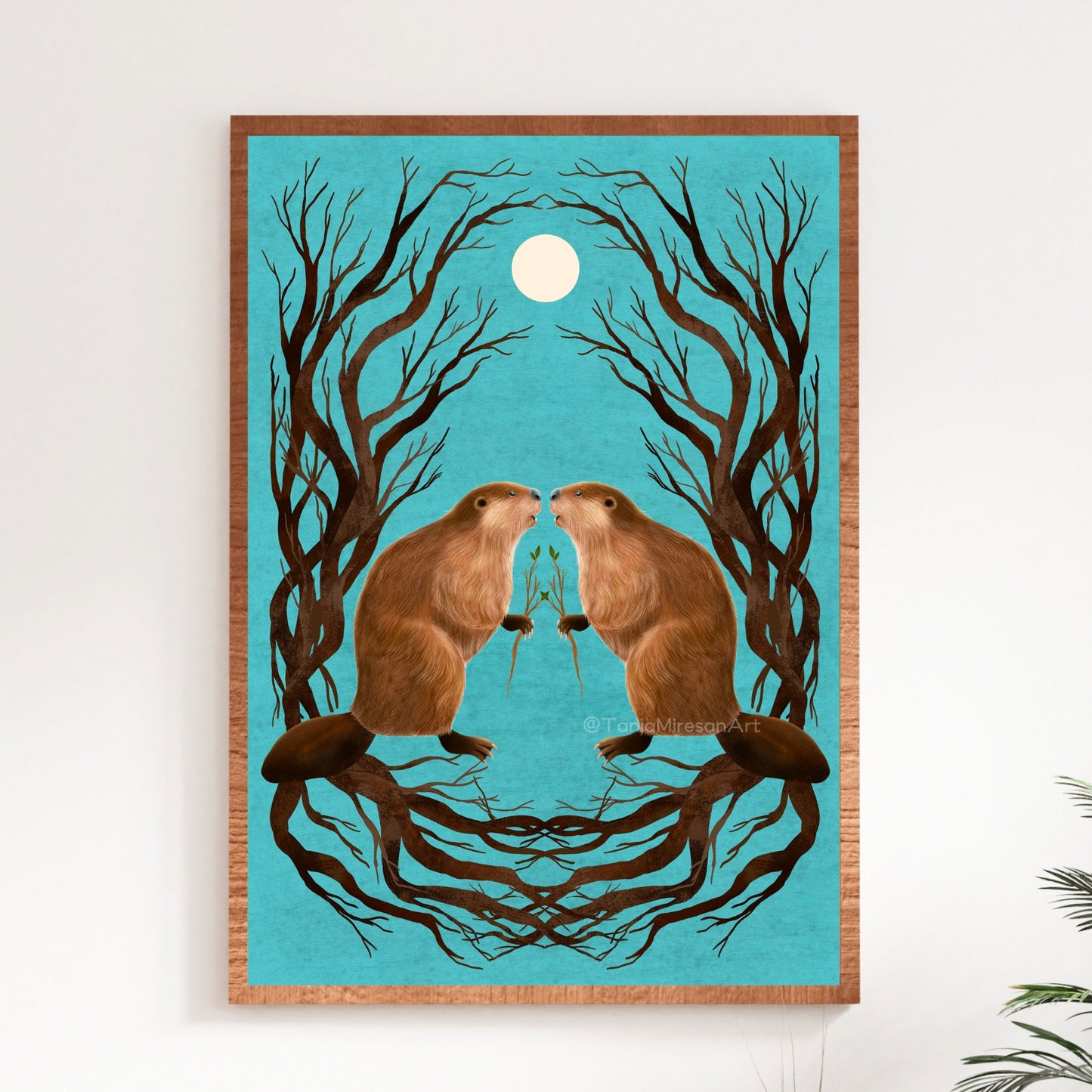 Beaver Couple Fine Art Print