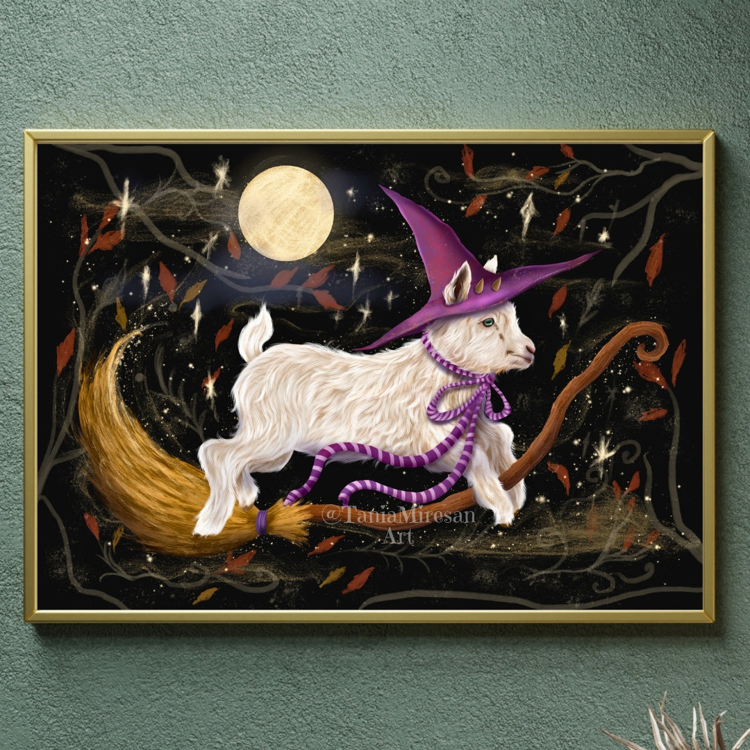 Billy the Witchy Goat Fine Art Print