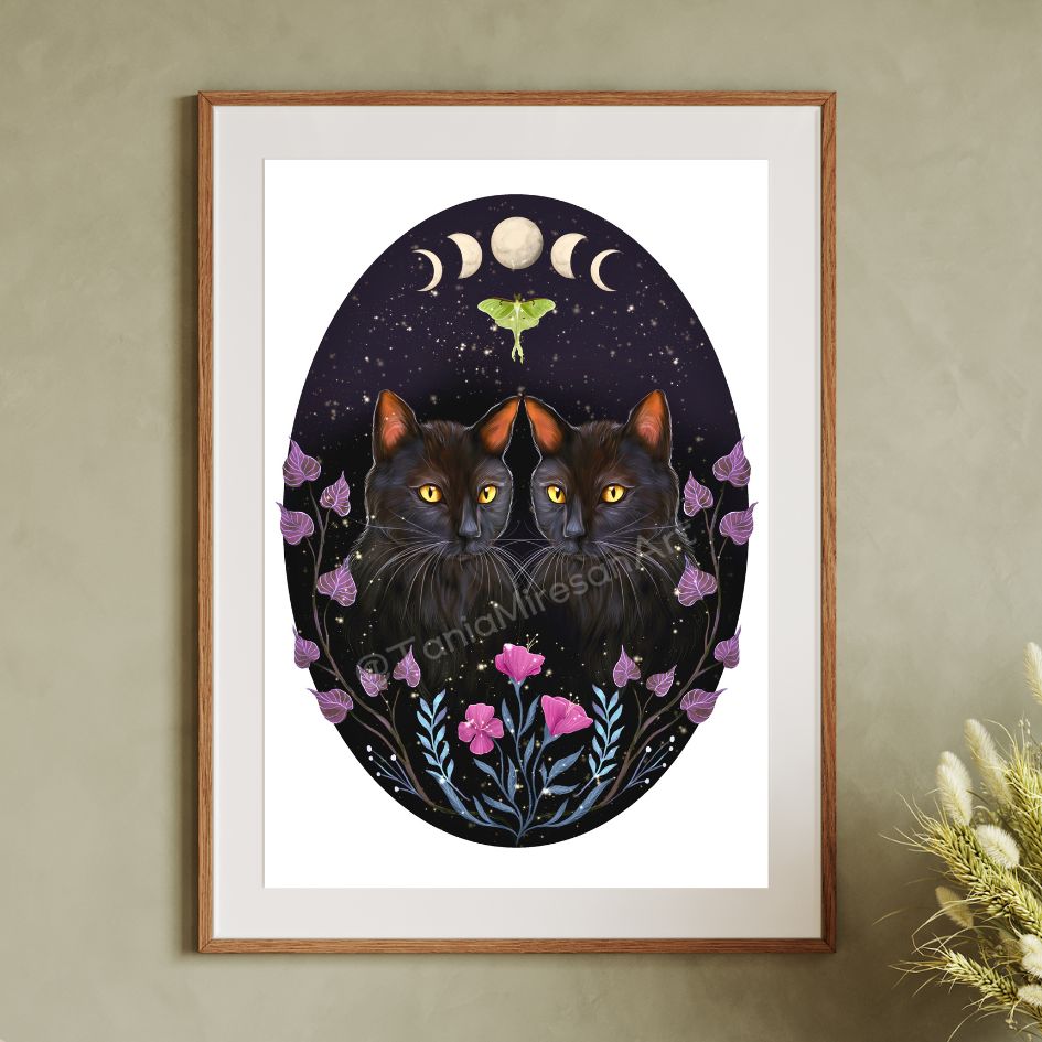 Cat Love Fine Art Print