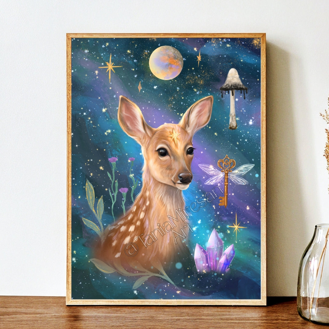 Celestial Deer Fine Art Print