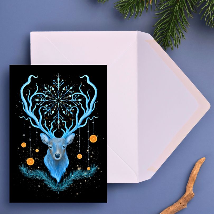 Christmas Deer Card