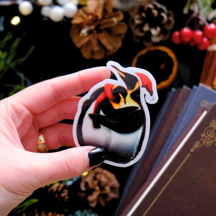 Christmas Penguin Couple Sticker