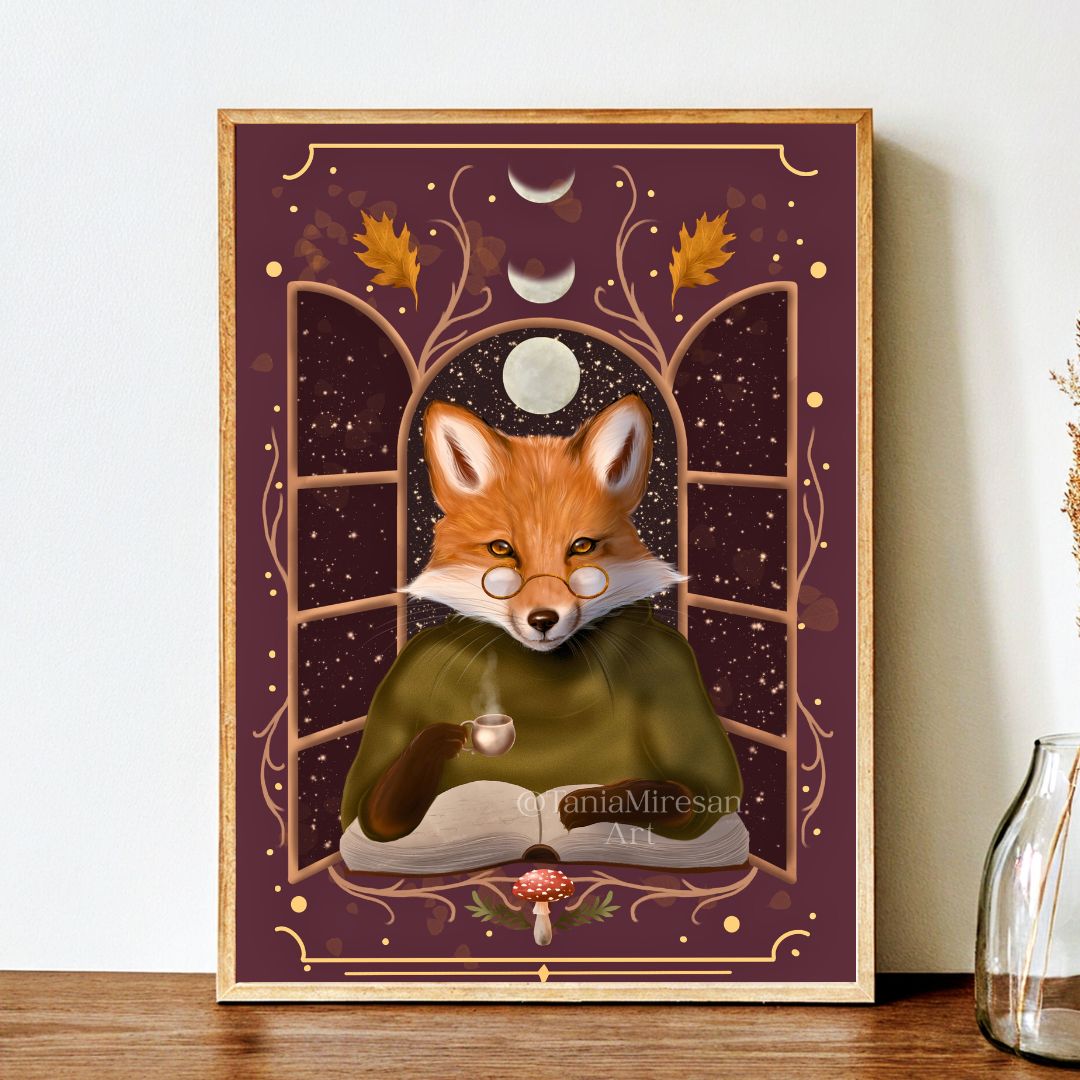 Cozy Fox Fine Art Print