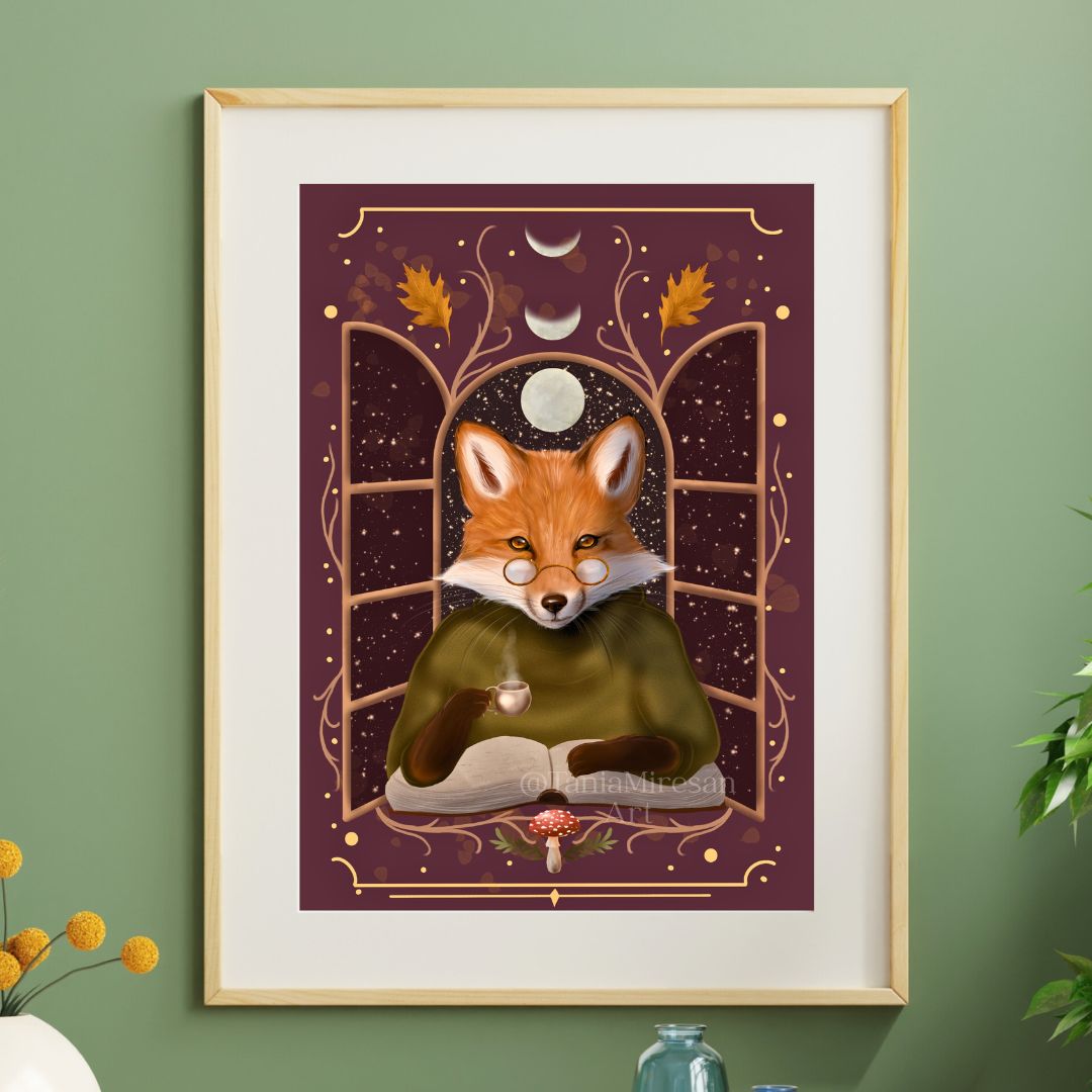 Cozy Fox Fine Art Print