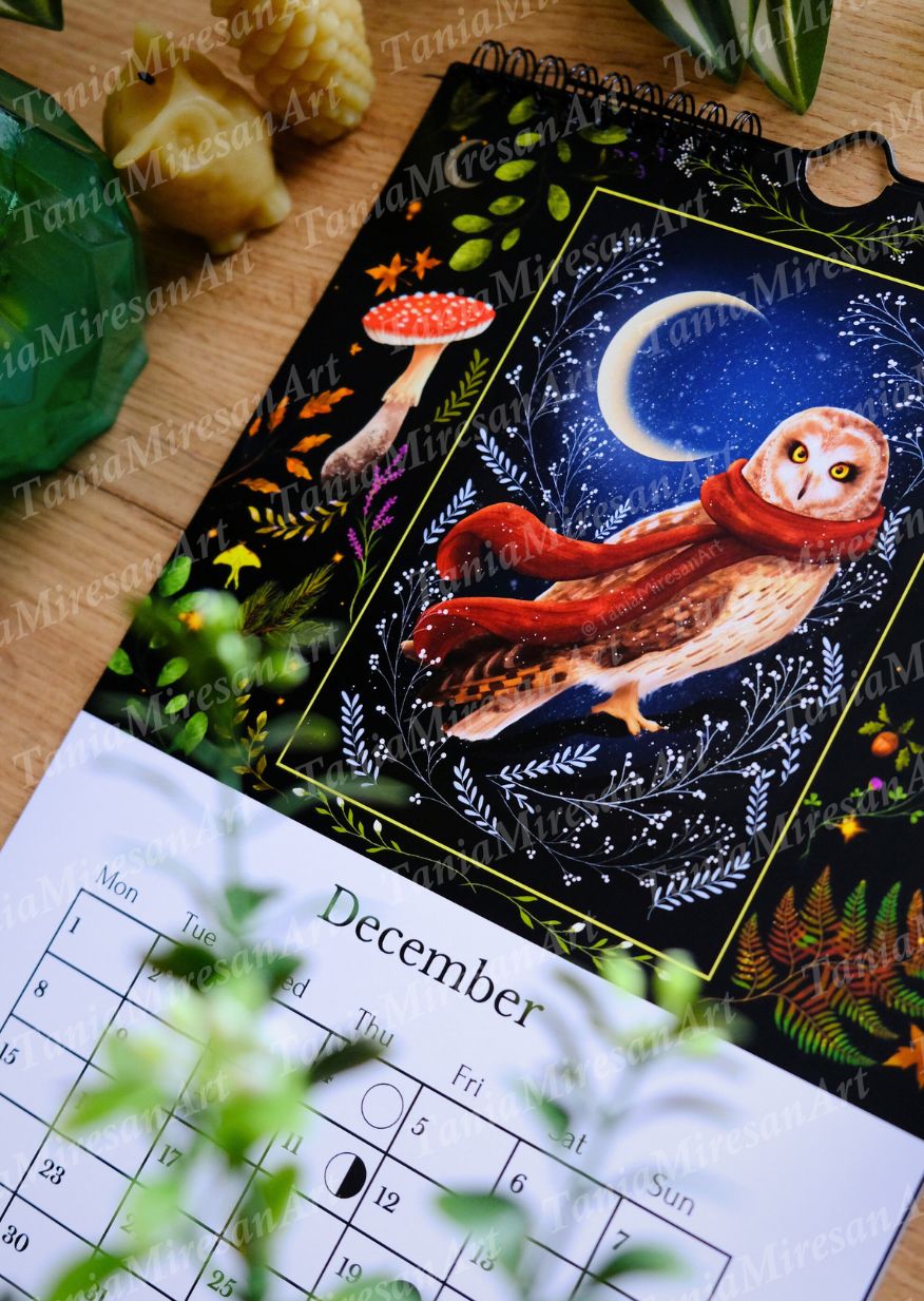 Enchanted Forest Moon Calendar 2025