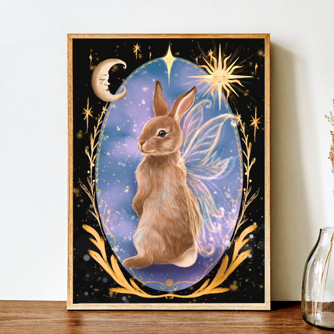 Fairy Bunny Fine Art Print