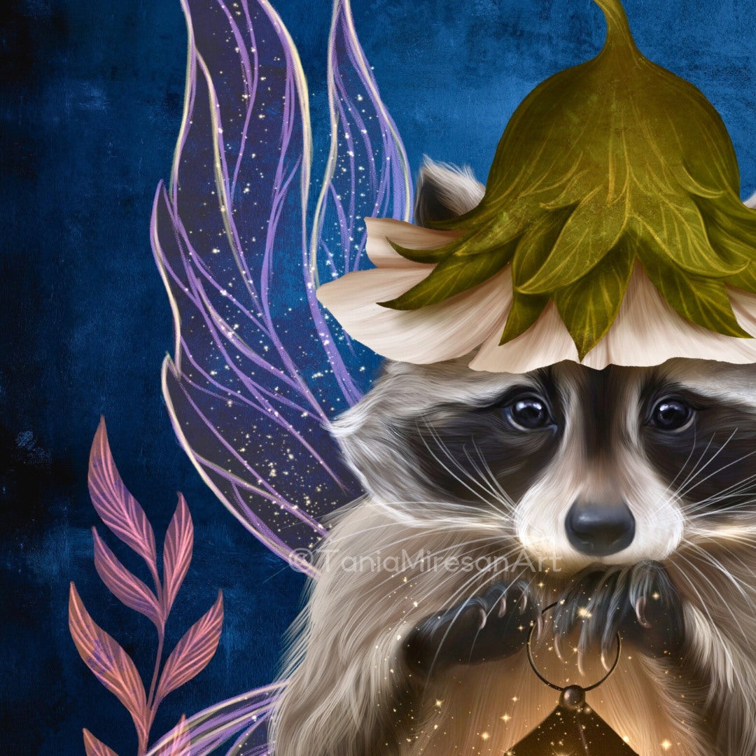 Fairy Raccoon Fine Art Print