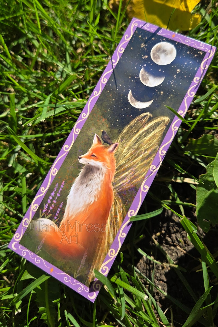 Fox and Blackbird Bookmark