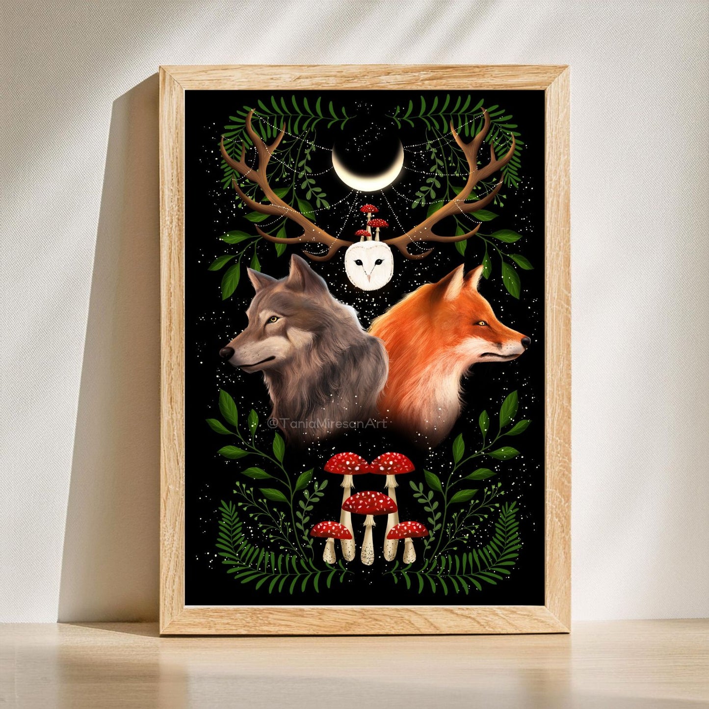 Fox and Wolf Fine Art Print