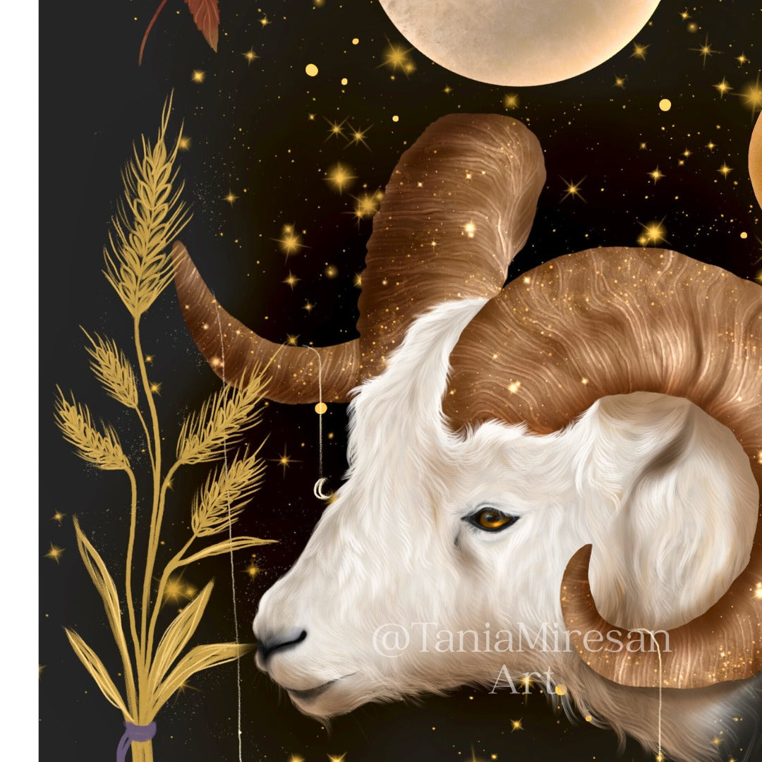 Aries Full Moon Fine Art Print