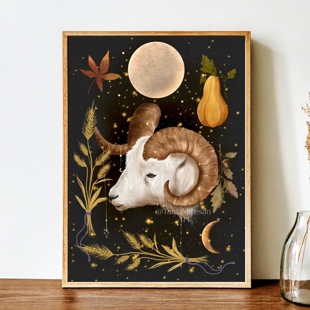 Aries Full Moon Fine Art Print