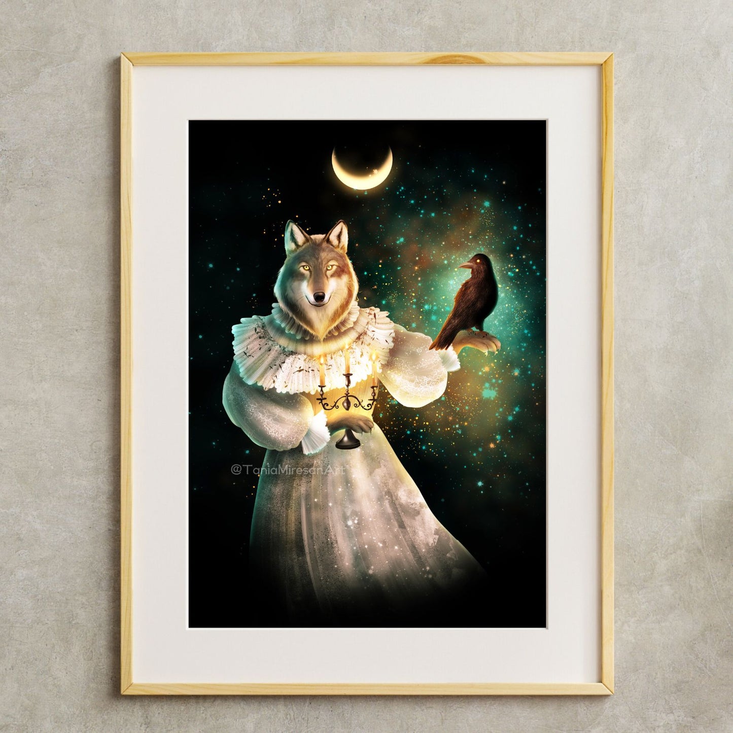 Wolf and Raven Fine Art Print