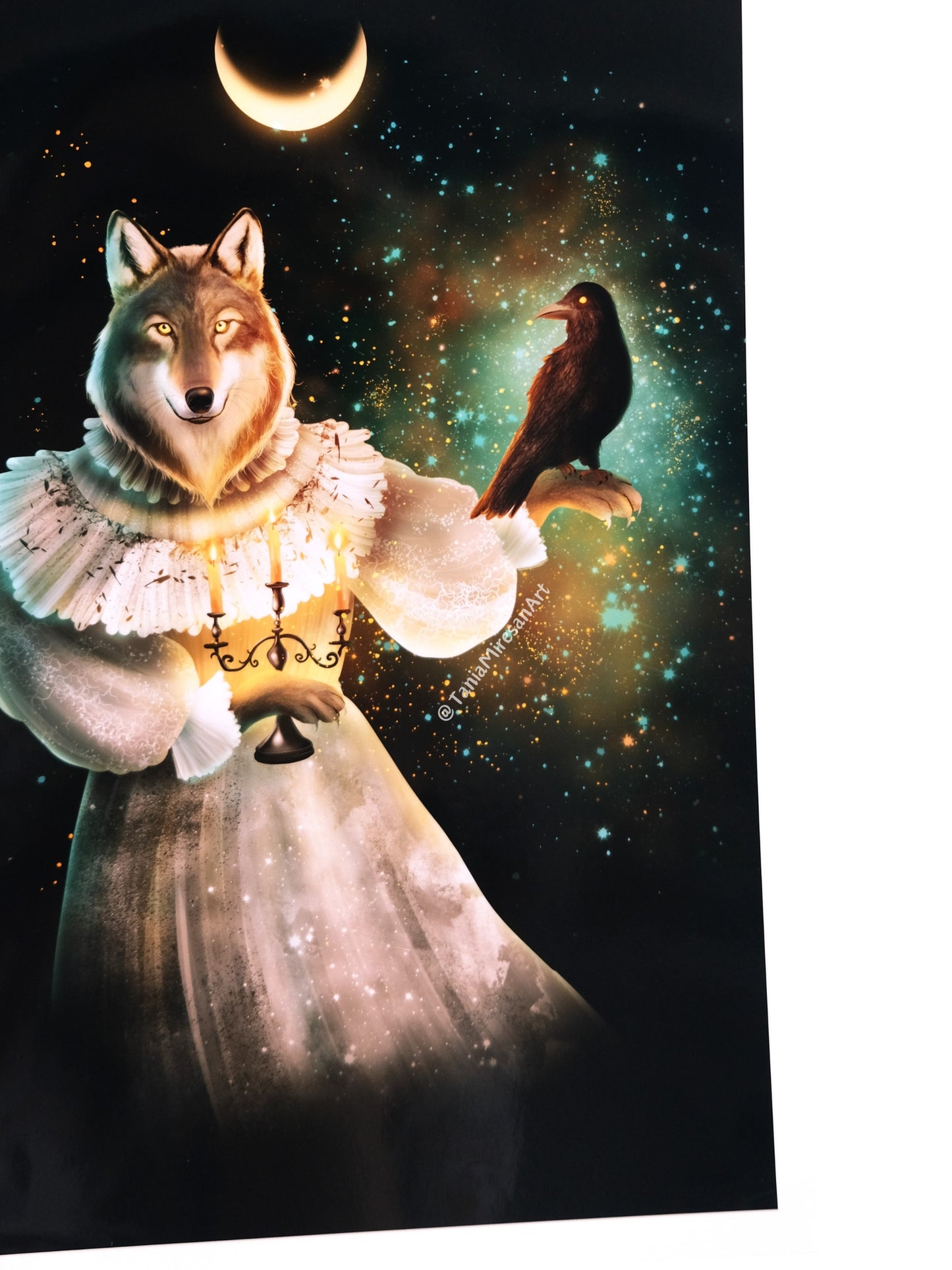 Gothic Wolf Glossy Print