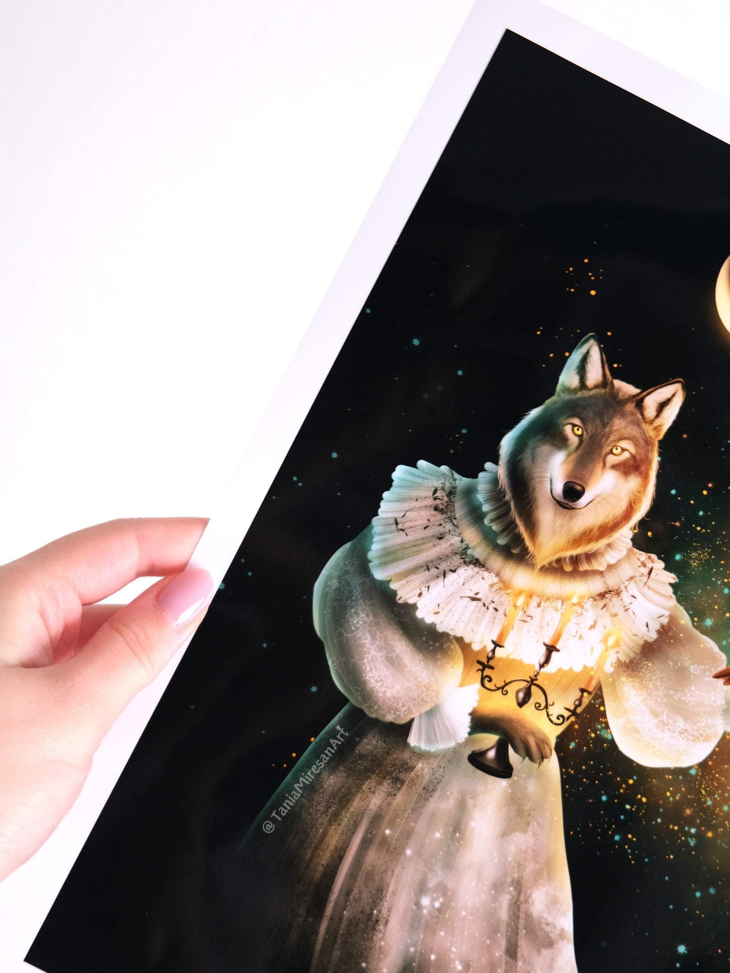 Gothic Wolf Glossy Print
