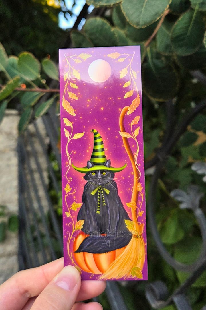 Halloween Cat Bookmark