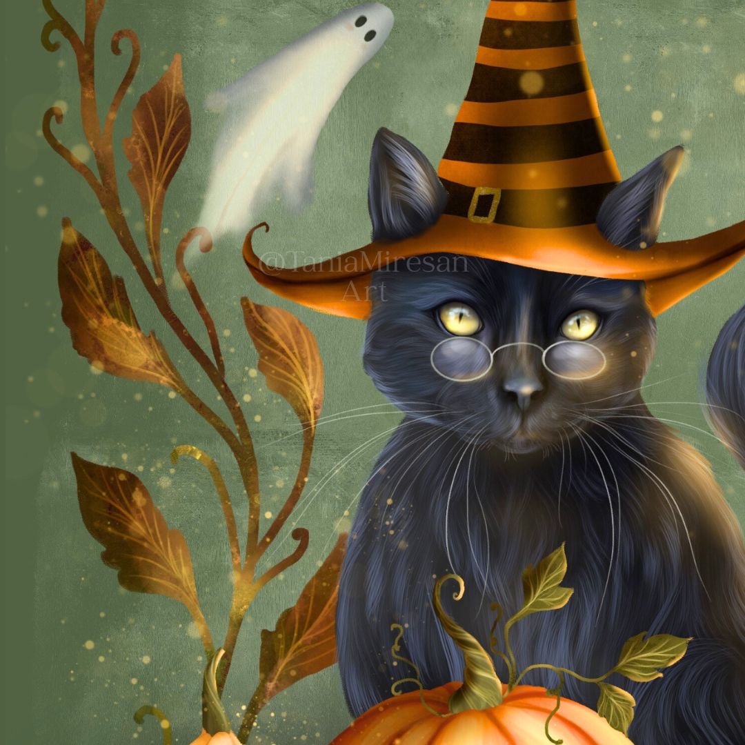 Halloween Cat Fine Art Print