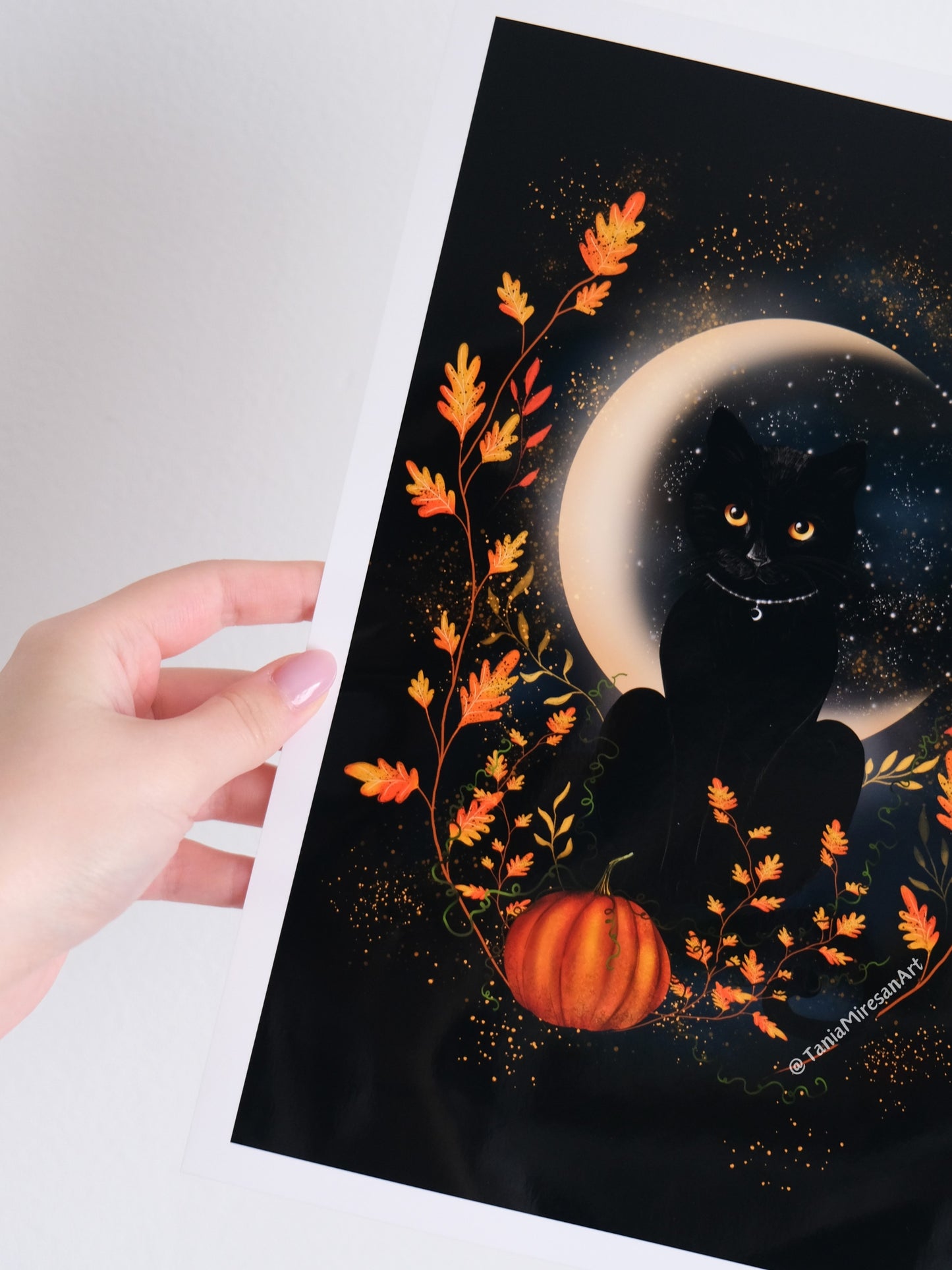 Halloween Cat Glossy Print