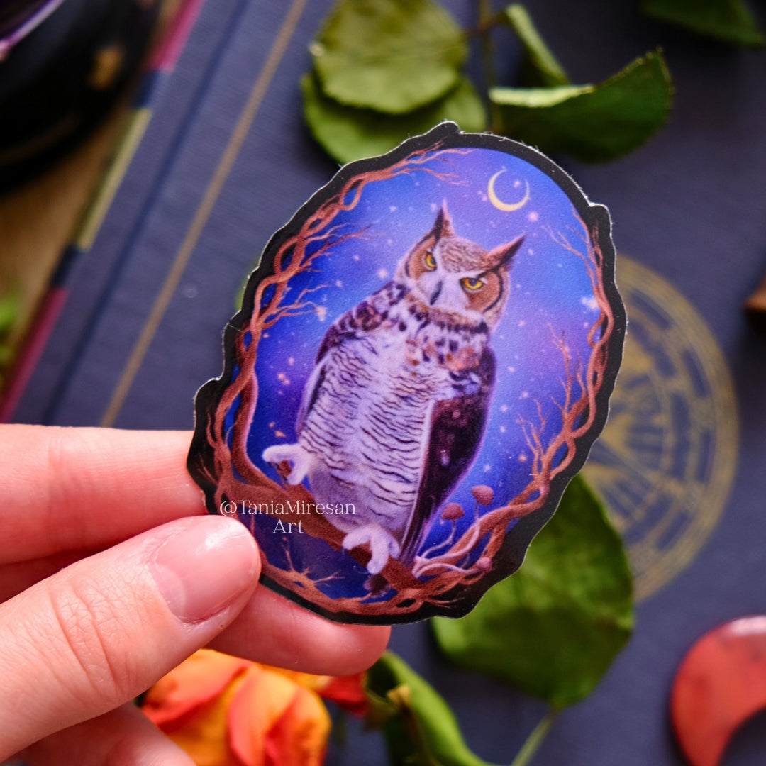 Horned Owl Sticker