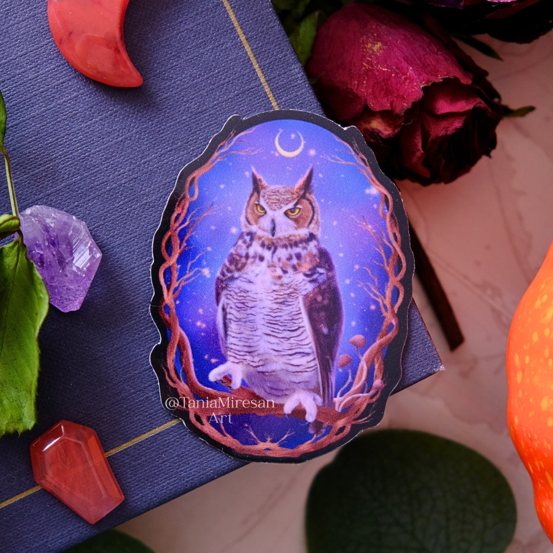 Horned Owl Sticker