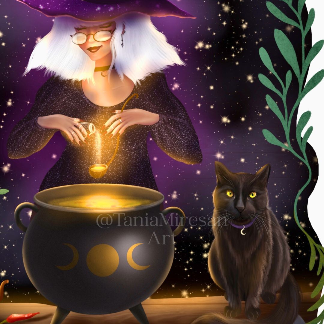 Kitchen Witch Fine Art Print