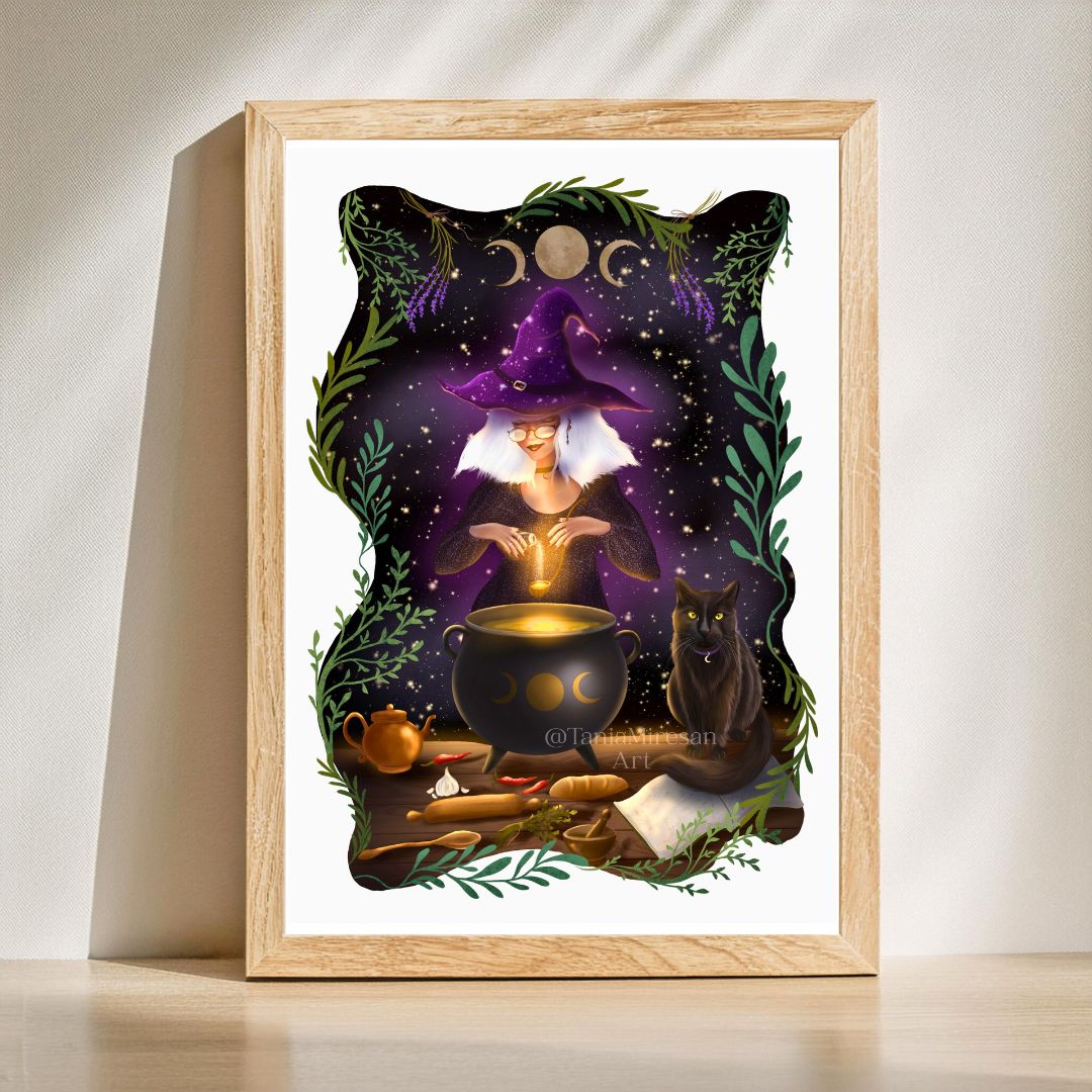 Kitchen Witch Fine Art Print