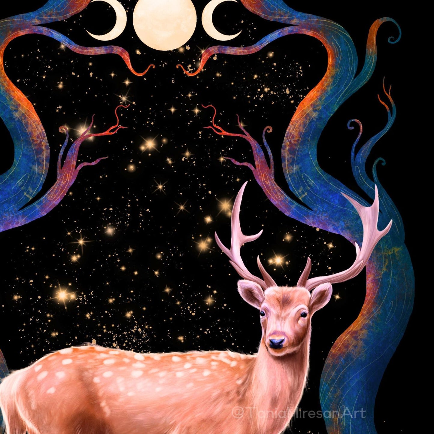 Magical Deer Fine Art Print