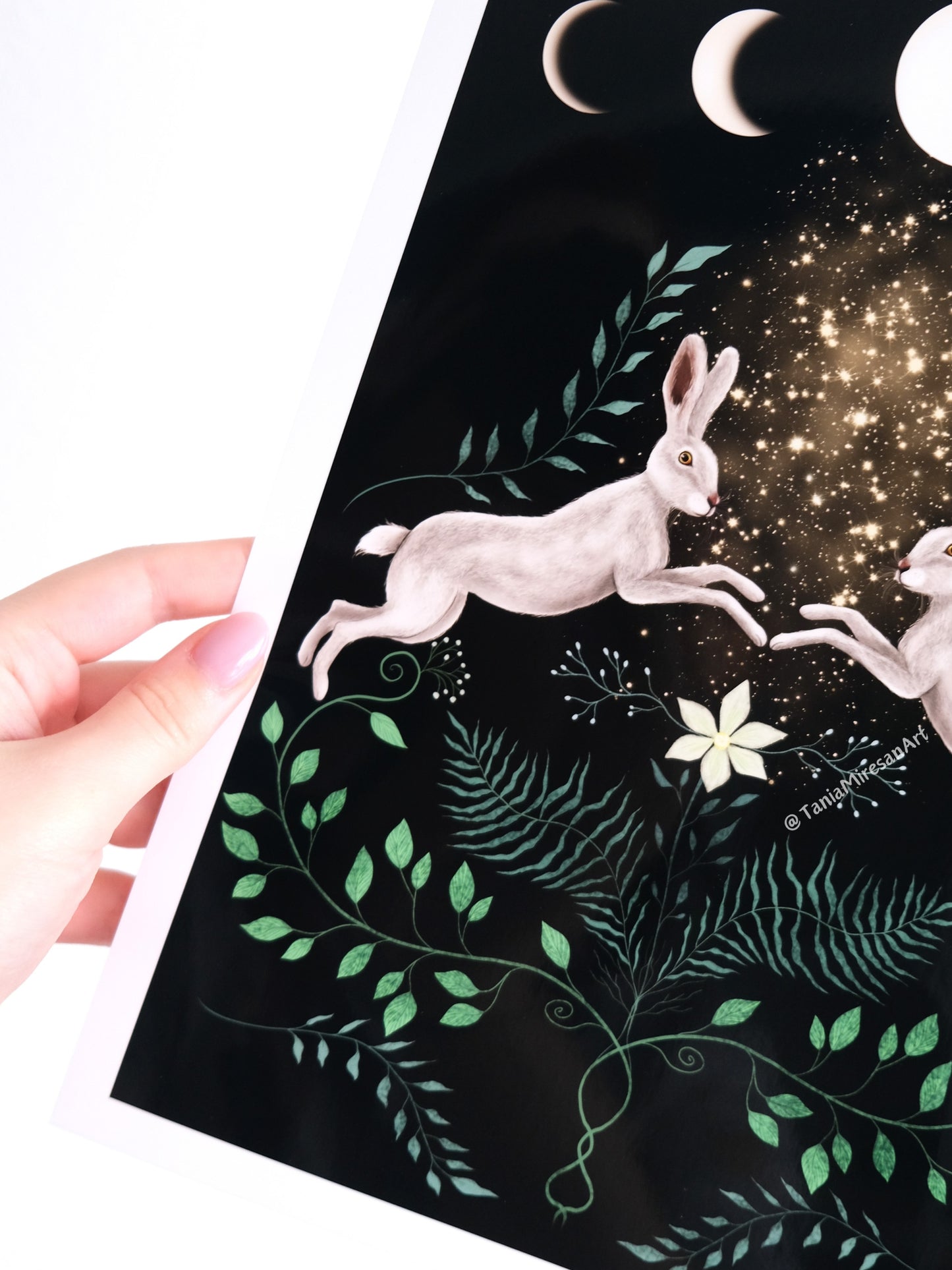Moon Hare Glossy Print