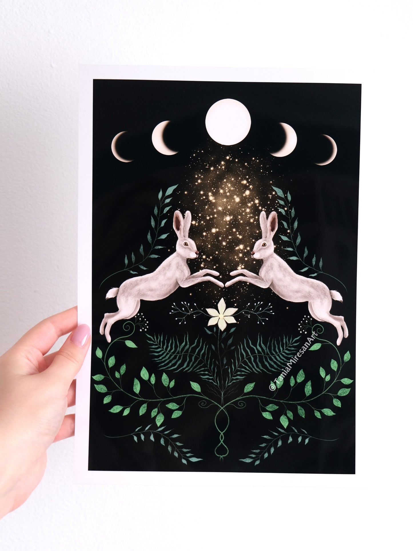 Moon Hare Glossy Print