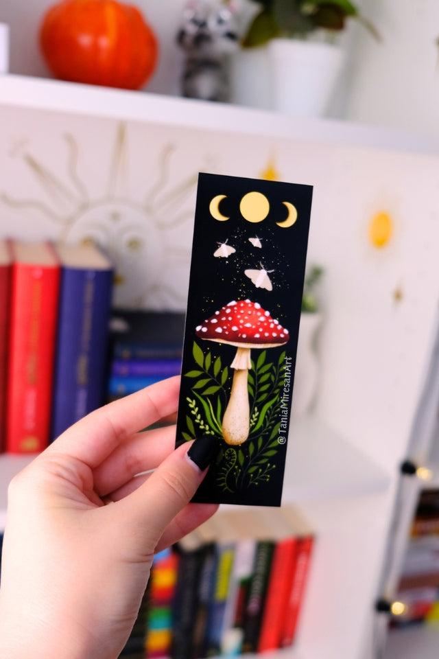 Moths and Mushroom Bookmark