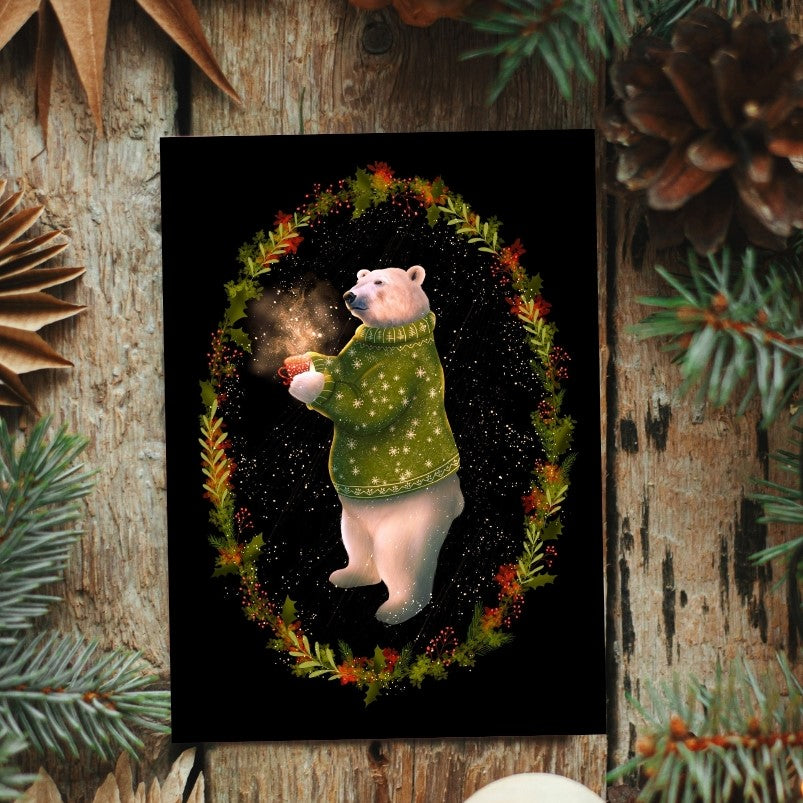 Polar Bear Christmas Card