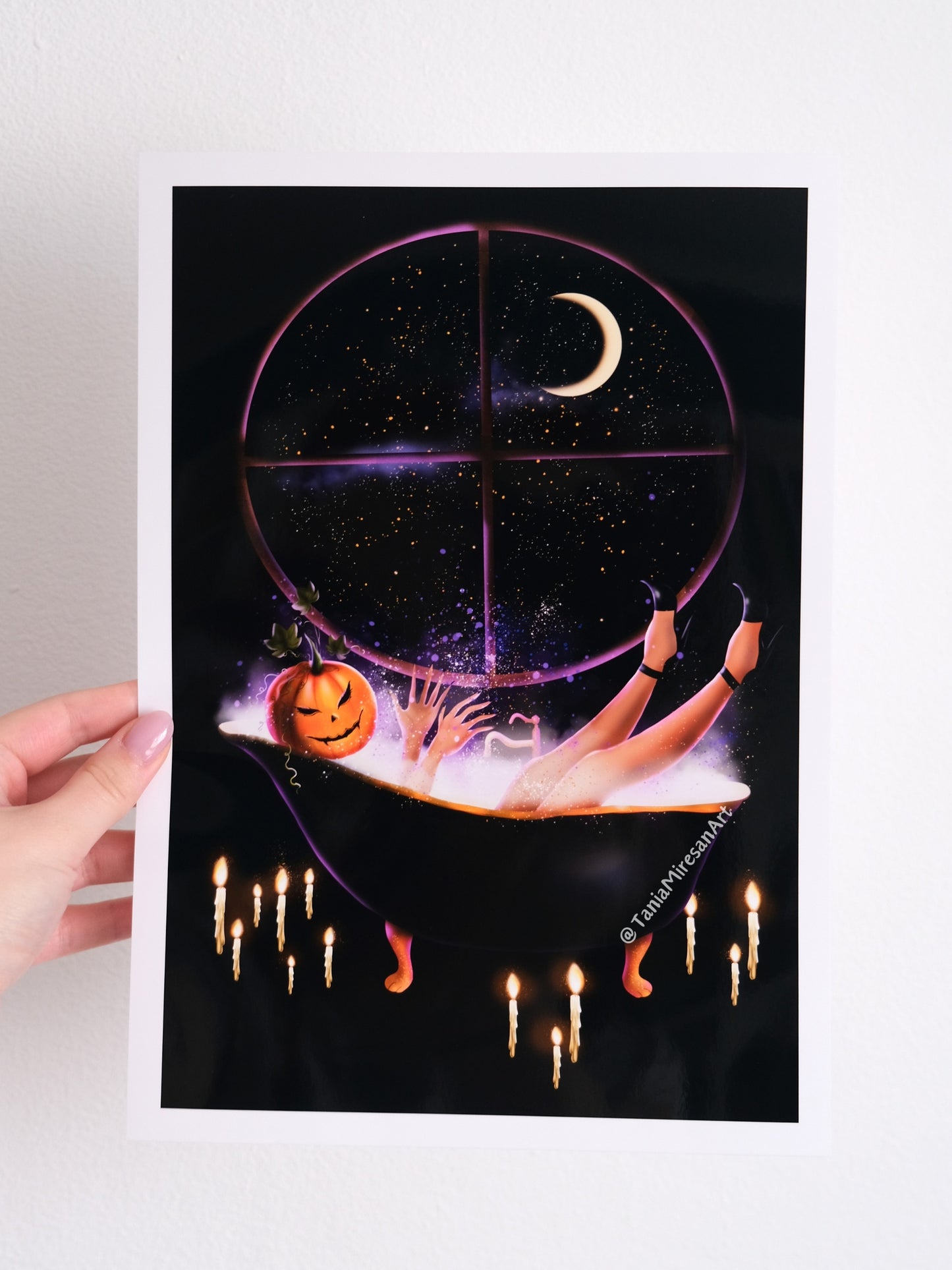 Pumpkin Witch Glossy Print