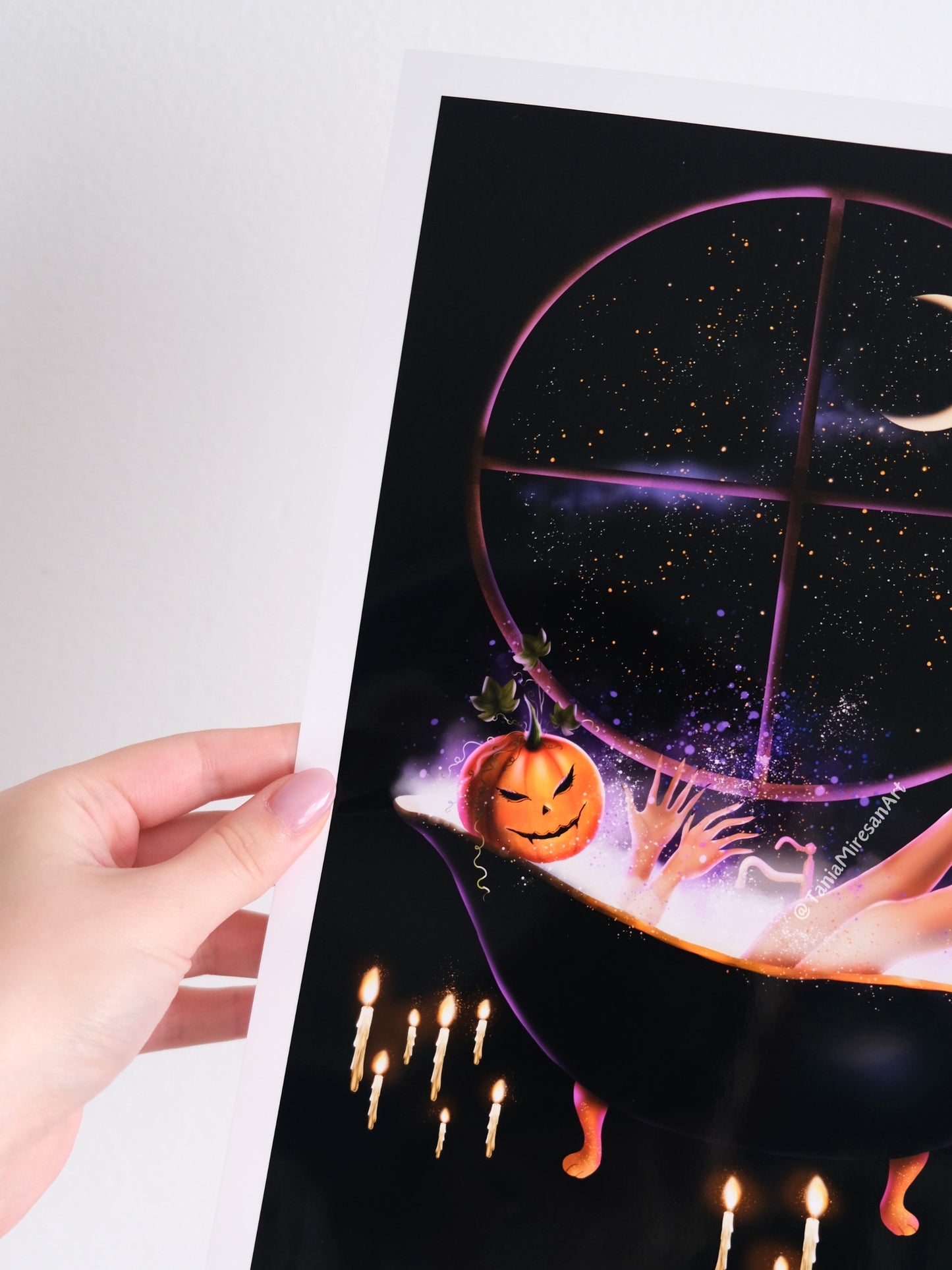 Pumpkin Witch Glossy Print