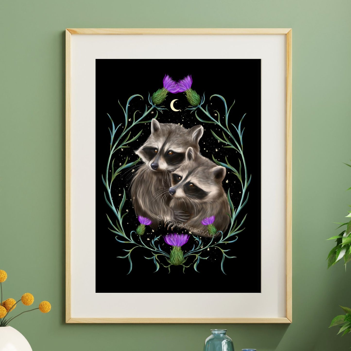 Raccoon Couple Fine Art Print