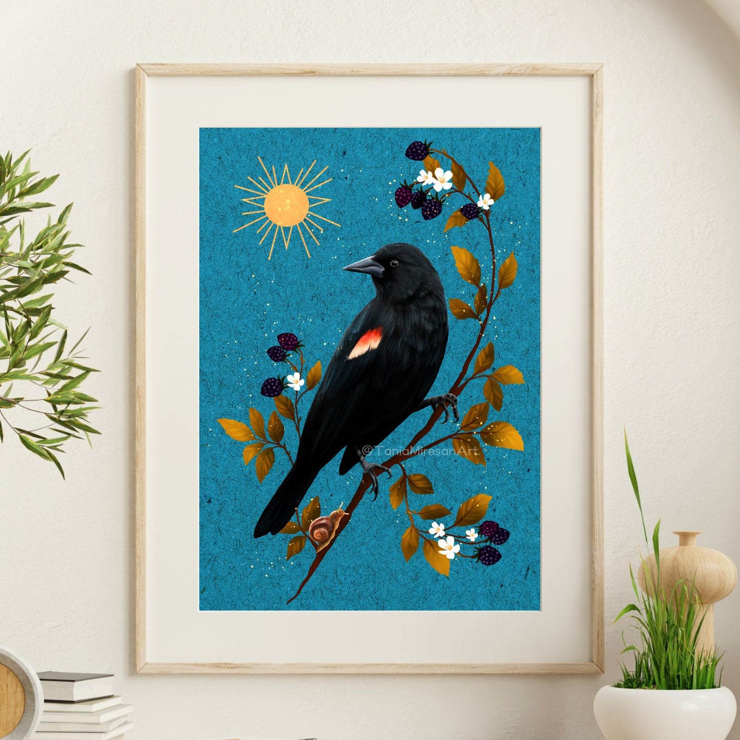 Red-winged Blackbird Fine Art Print