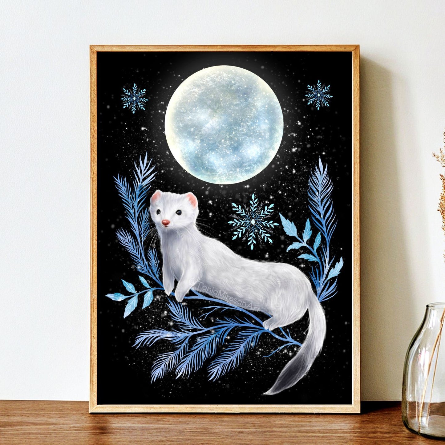Snow Weasel Fine Art Print