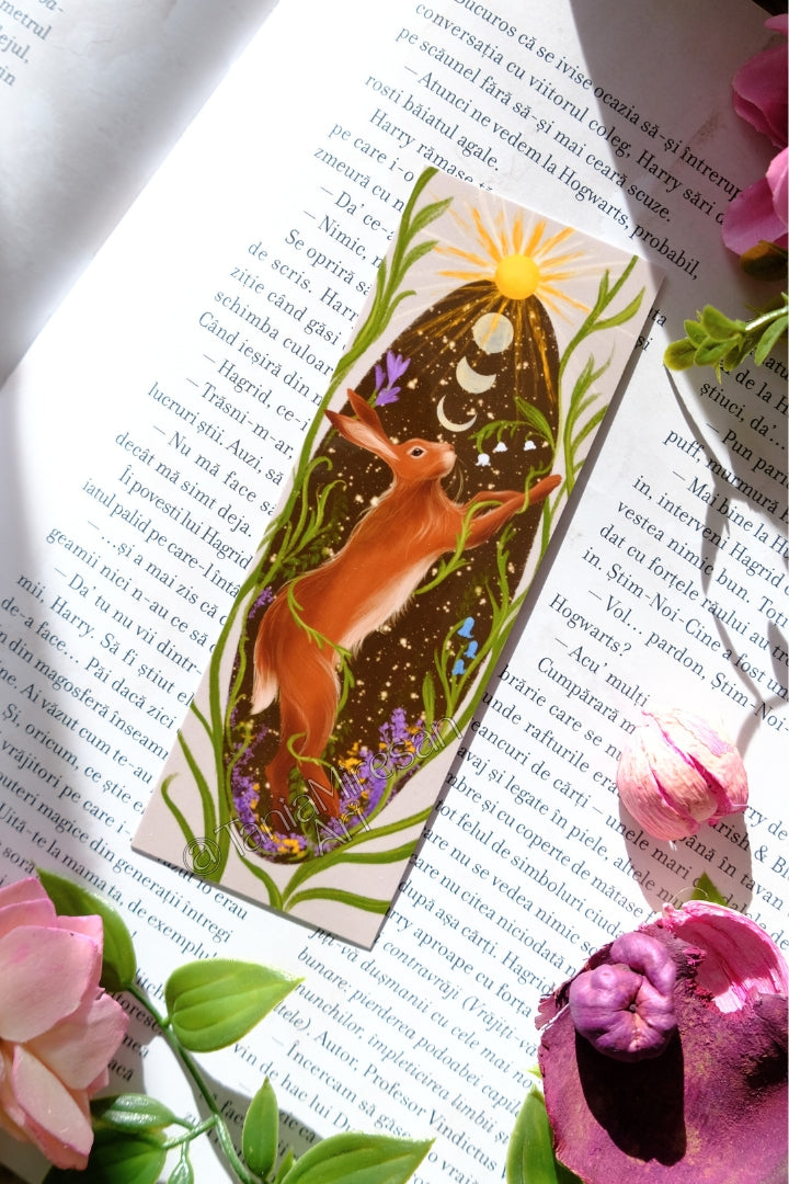 Spring Hare Bookmark