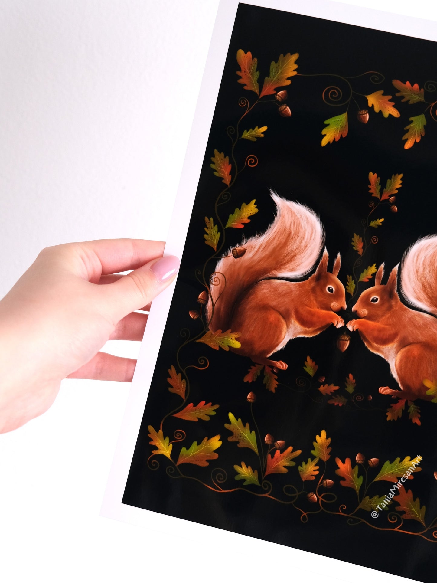 Squirrel Couple Glossy Print