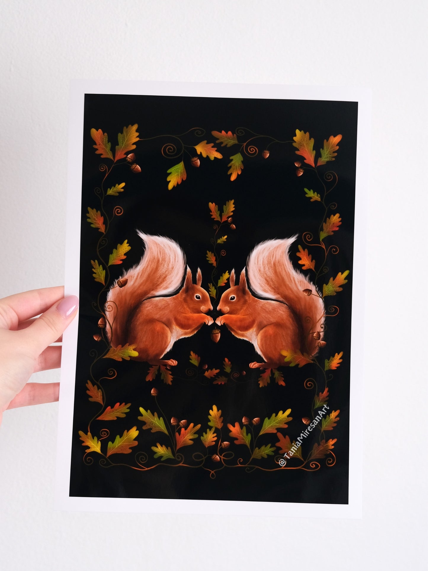 Squirrel Couple Glossy Print