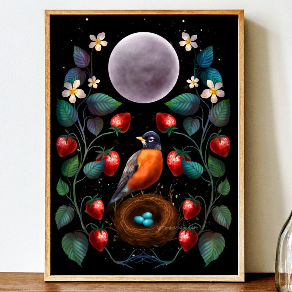 Strawberry Moon Fine Art Print