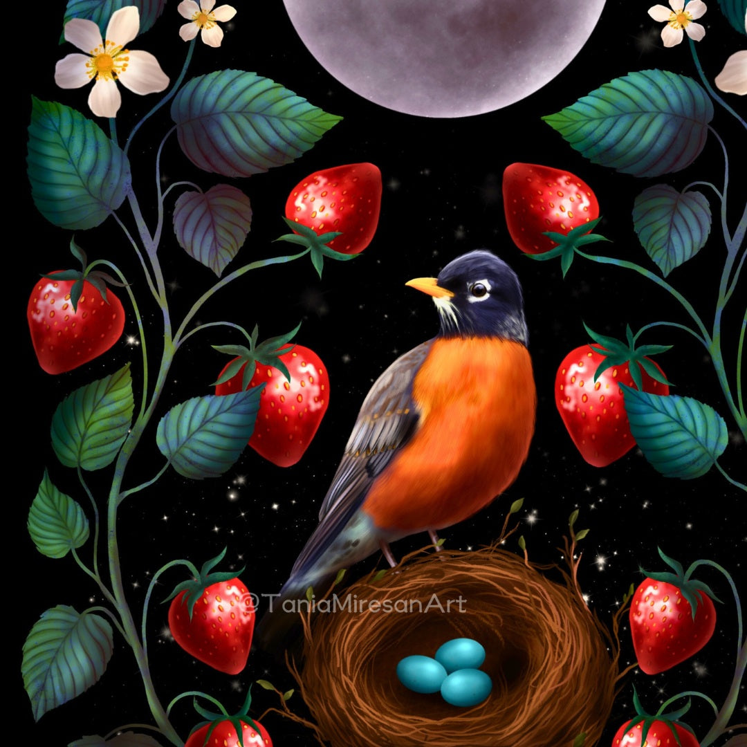 Strawberry Moon Fine Art Print