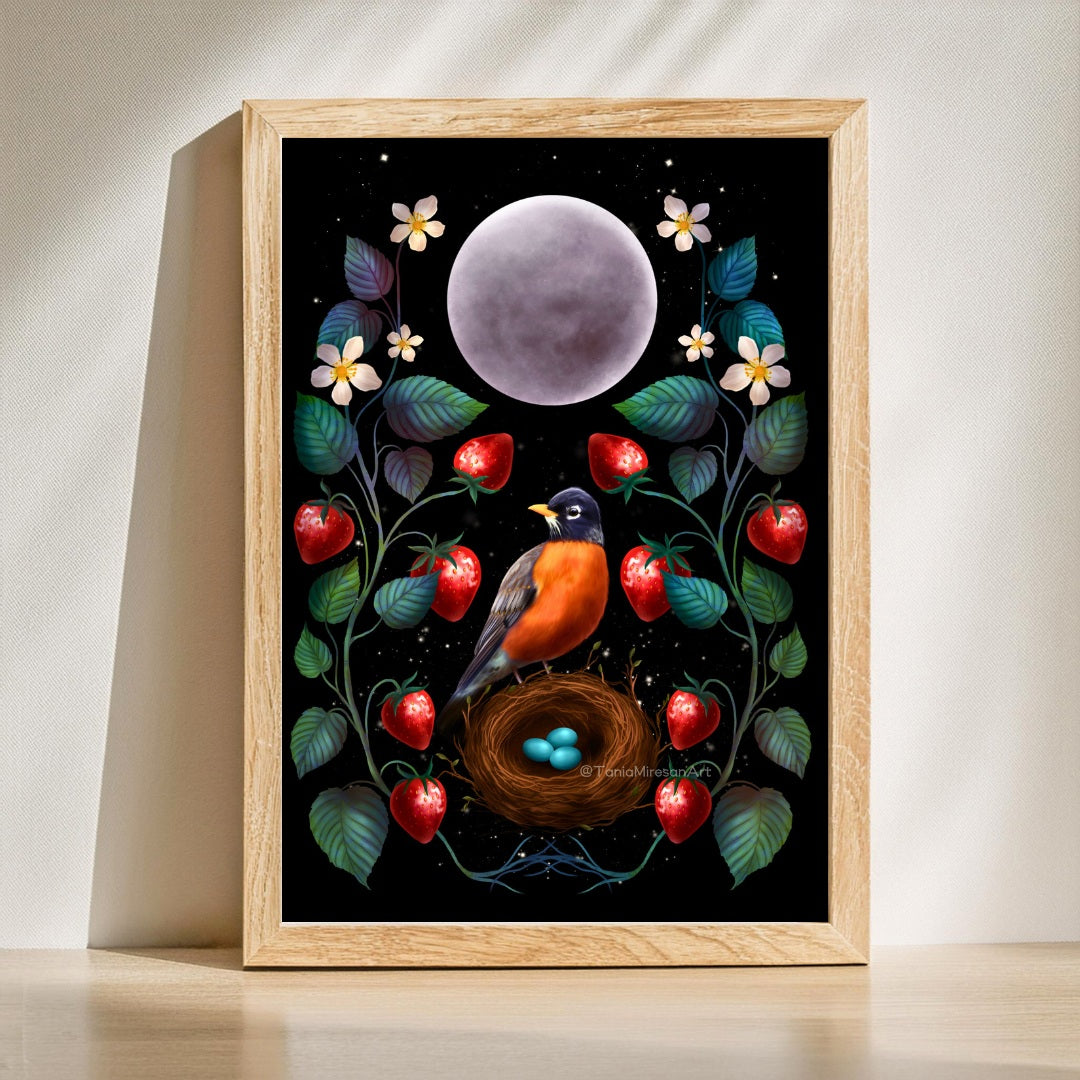 Strawberry Moon Fine Art Print